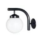 Arandela com Globo Boca 10 - Preto
