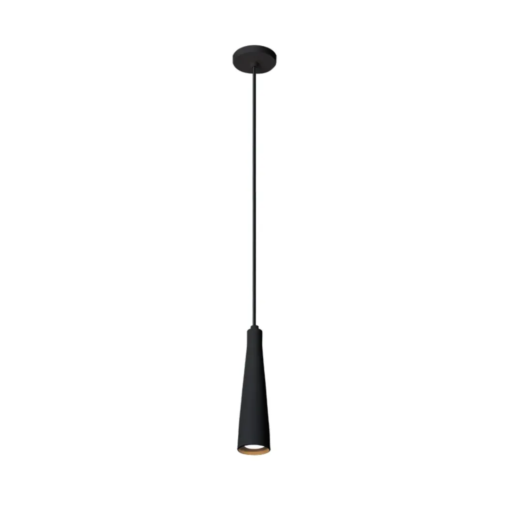 Pendente Tube Alumínio 20cm - Preto