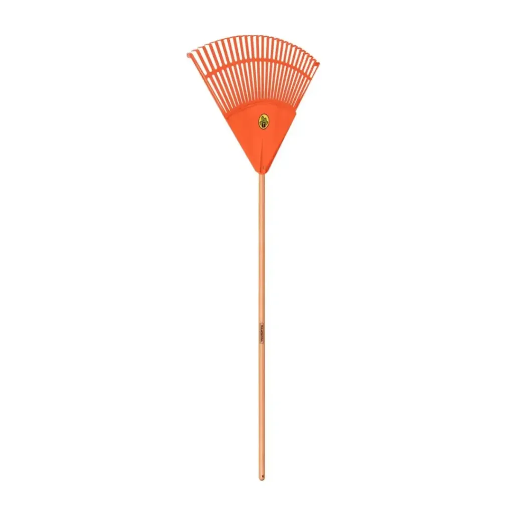 Vassoura Plástica Laranja Tramontina - 26 Dentes com Cabo