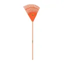 Vassoura Plástica Laranja Tramontina - 26 Dentes com Cabo