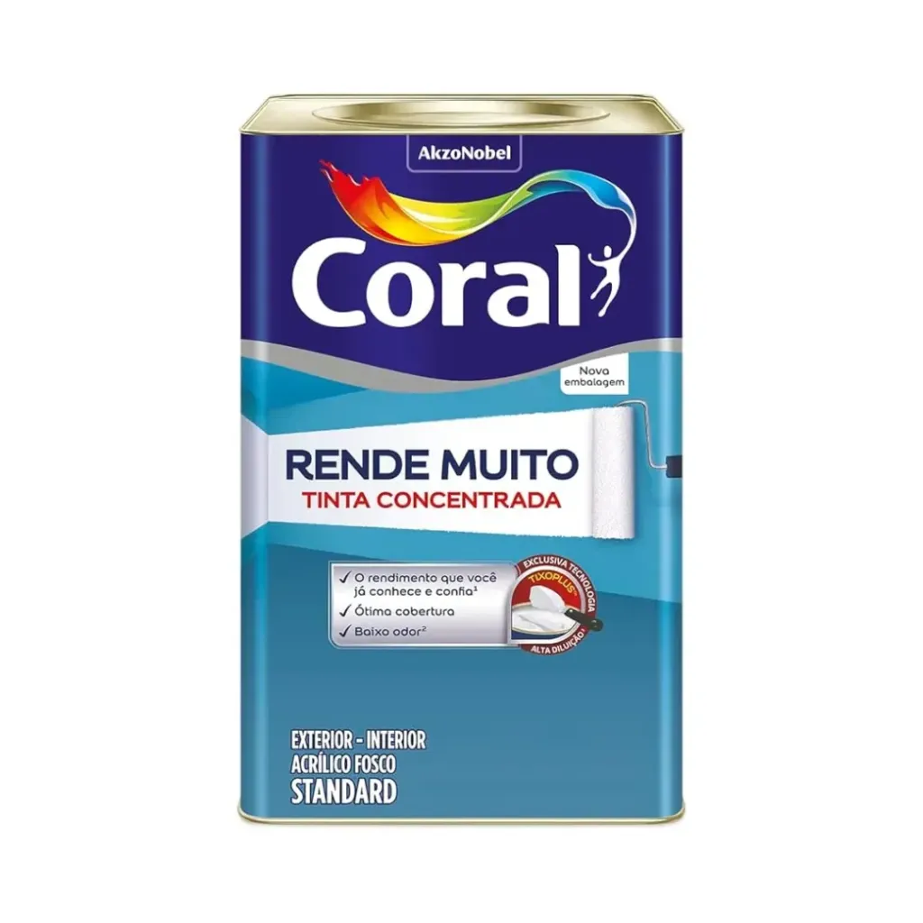 Tinta Acrílica Coral Rende Muito 16L