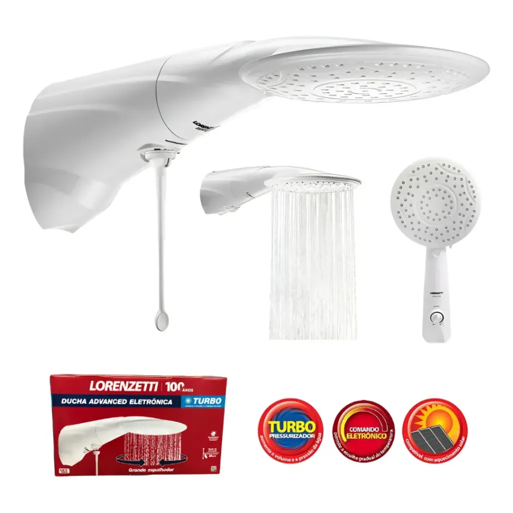 Chuveiro Lorenzetti Advanced Turbo Eletrônico - 7500W (220V)