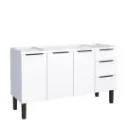 Gabinete de Aço Para Pia Júpter 150cm - Cozimax (Branco)