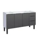 Gabinete de Aço Para Pia Júpter 150cm - Cozimax (Preto)